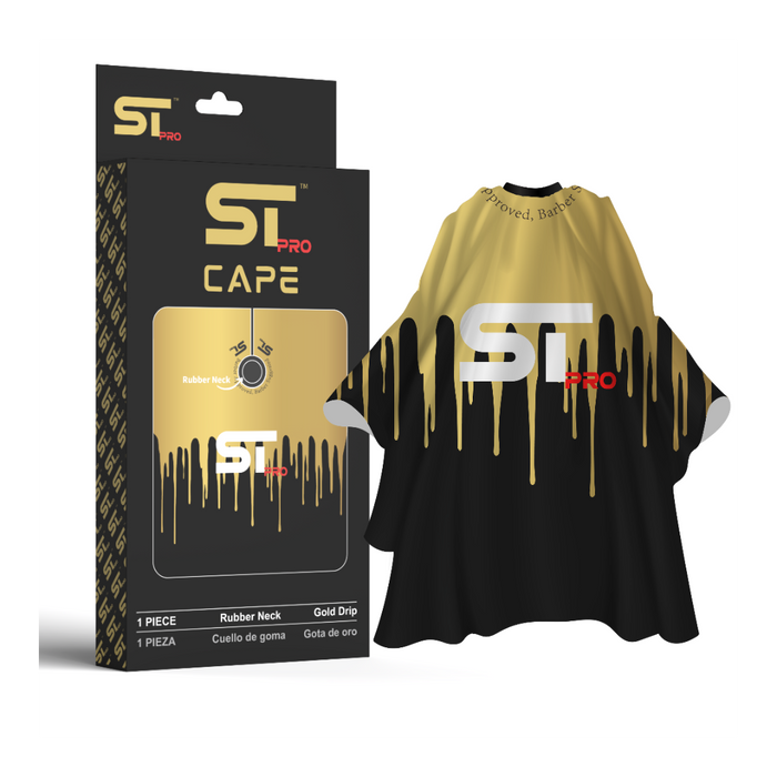 Supreme Trimmer Professional Barber Cape gold drip