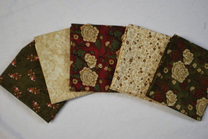 5 Half Yards Bundle pack #1015 Country floral