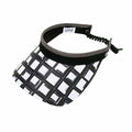 Abstract Pane Golf Sun Visor with Coil Lace by GloveIt Visor Cap GloveIt V270 Black / White