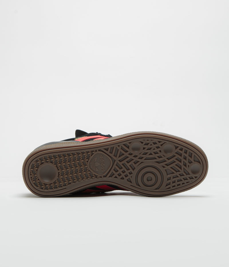 Adidas Busenitz Shoes in Core Black and Red / Gum5