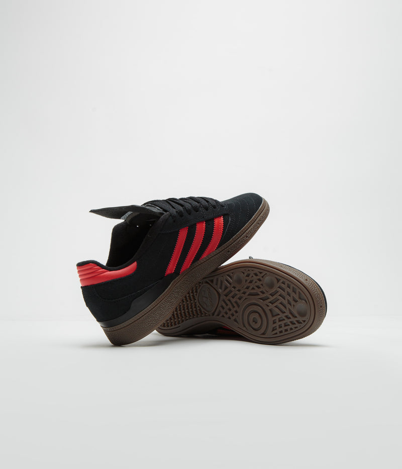 Adidas Busenitz Shoes in Core Black and Red / Gum5