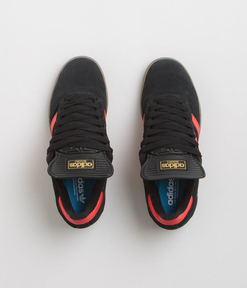 Adidas Busenitz Shoes in Core Black and Red / Gum5