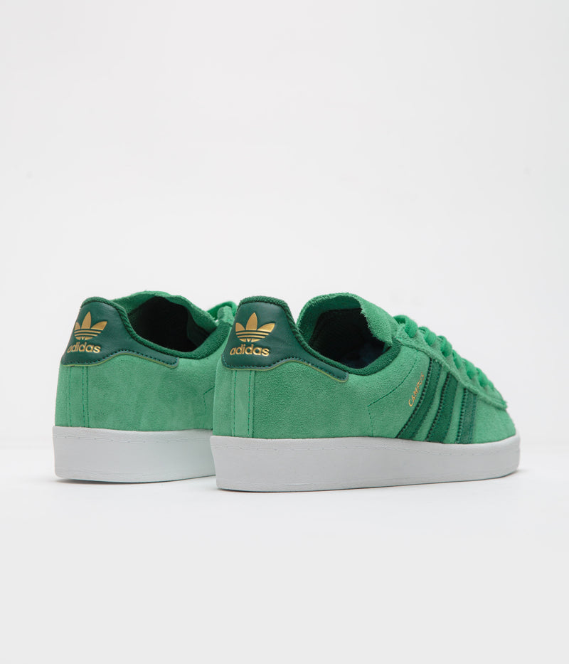 Adidas Campus ADV Shoes in Court Green and Collegiate Green / FTWR White