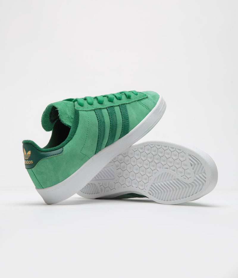 Adidas Campus ADV Shoes in Court Green and Collegiate Green / FTWR White
