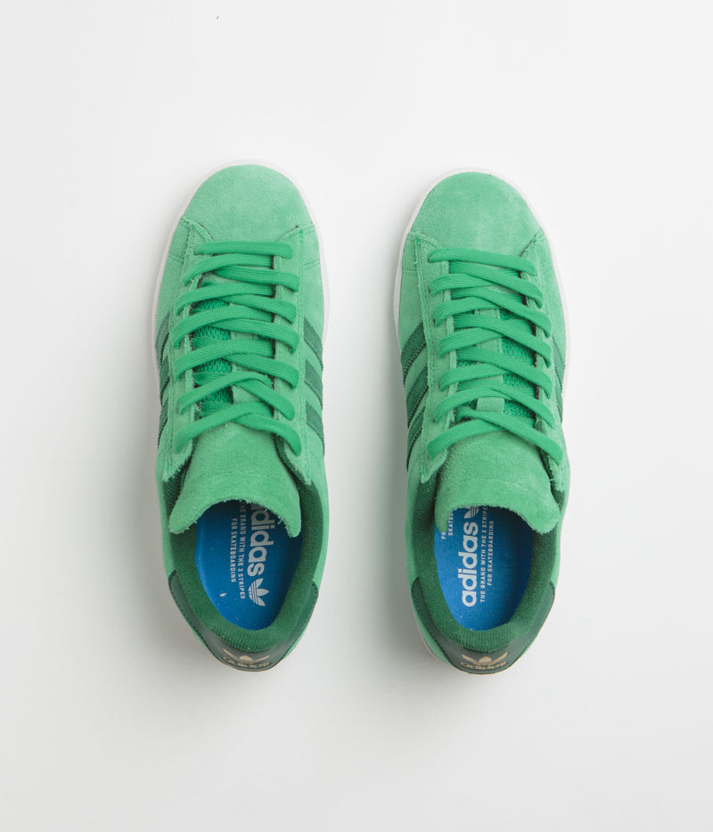 Adidas Campus ADV Shoes in Court Green and Collegiate Green / FTWR White