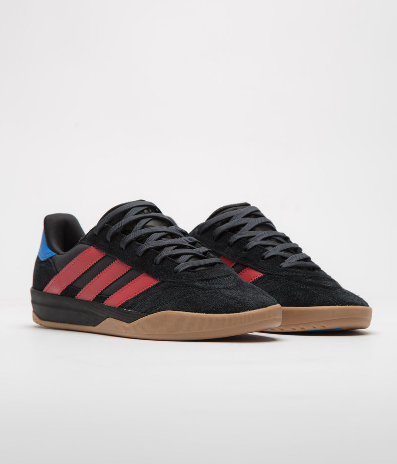 Adidas Copa Premiere Shoes in Core Black and Better Scarlet / Bluebird