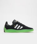 Adidas Puig Shoes in Core Black and FTWR White / Semi Solar Green