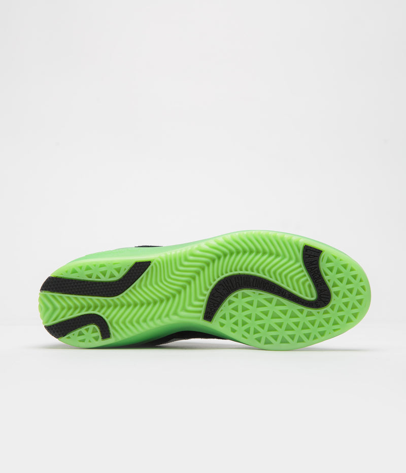 Adidas Puig Shoes in Core Black and FTWR White / Semi Solar Green