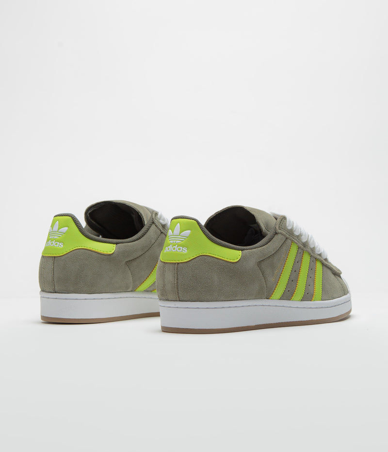 Adidas Superstar ADV Shoes in Olive Strata and Semi Solar Yellow / Gold Metallic