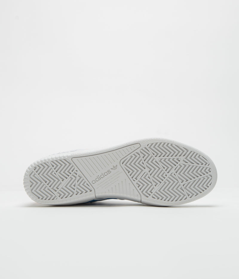 Adidas Tyshawn Shoes in FTWR White and Orange / Bluebird