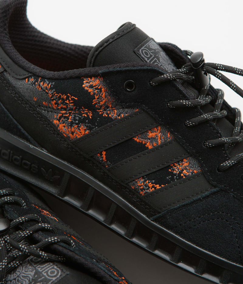 Adidas x Mike Arnold Handball Top Shoes in Core Black and Core Black / Semi Impact Orange