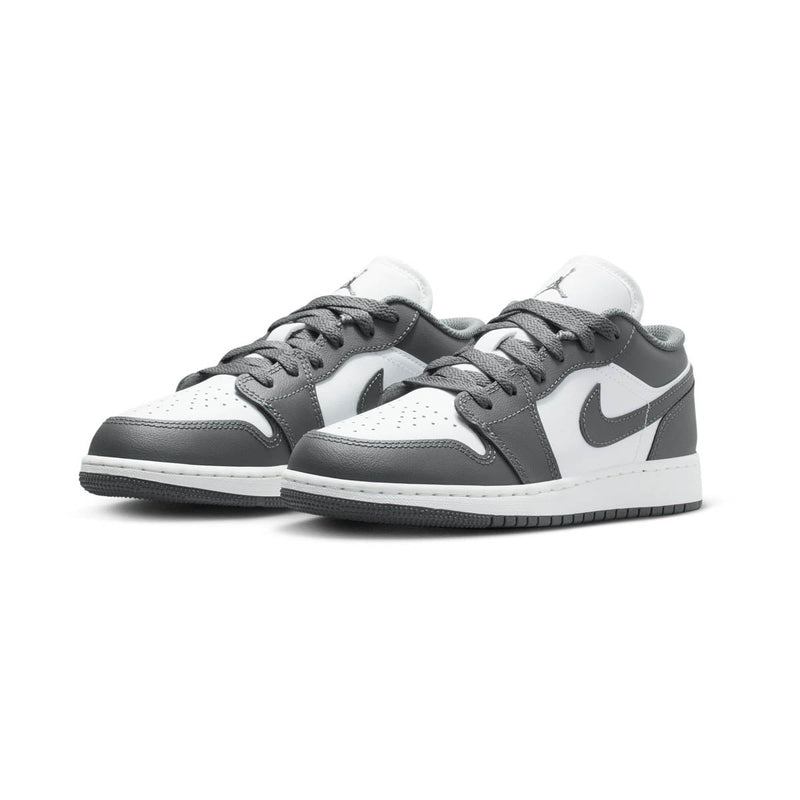 Air Jordan 1 Low 'Grey White' Big Kids' Shoes