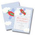 Airplane Birthday Invitation