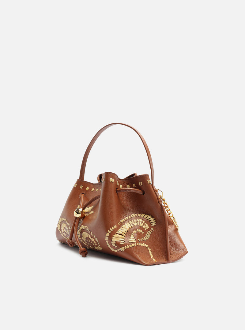 Alba Medium Leather Shoulder Bag Handbags S/26