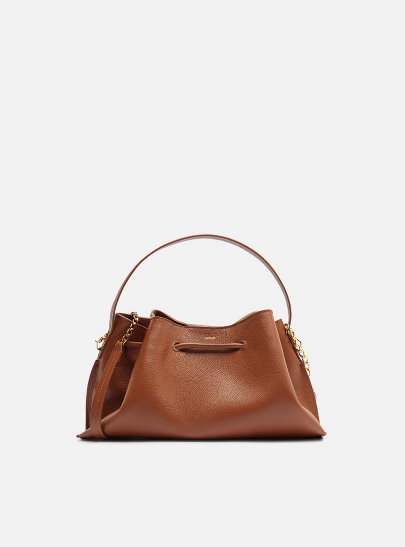 Alba Medium Leather Shoulder Bag Handbags S/26