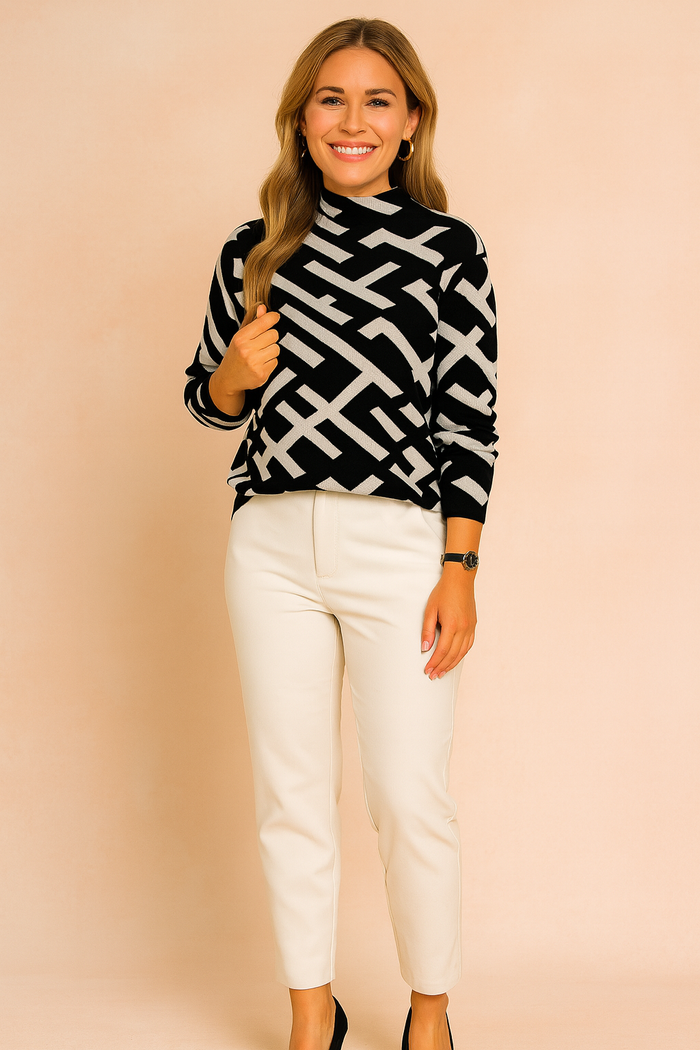 Alexandria | Classic Sweater with a Subtle Pattern
