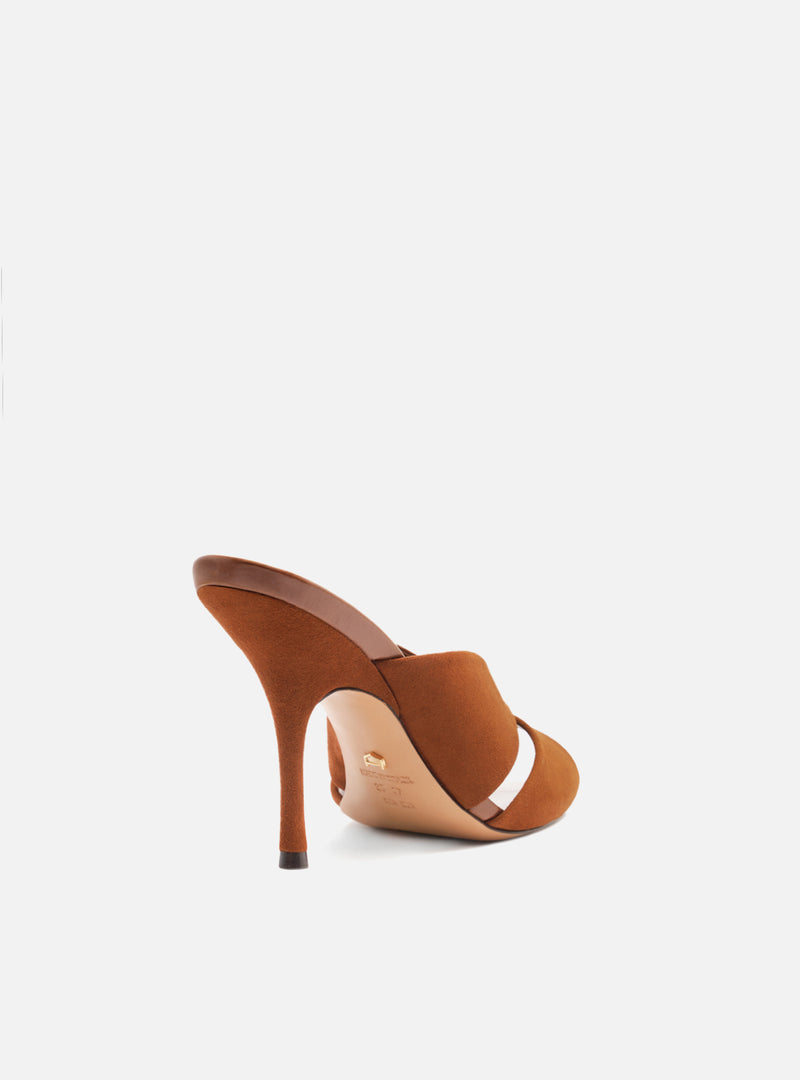 Amelia High Stiletto Leather Mule Sandals R/26