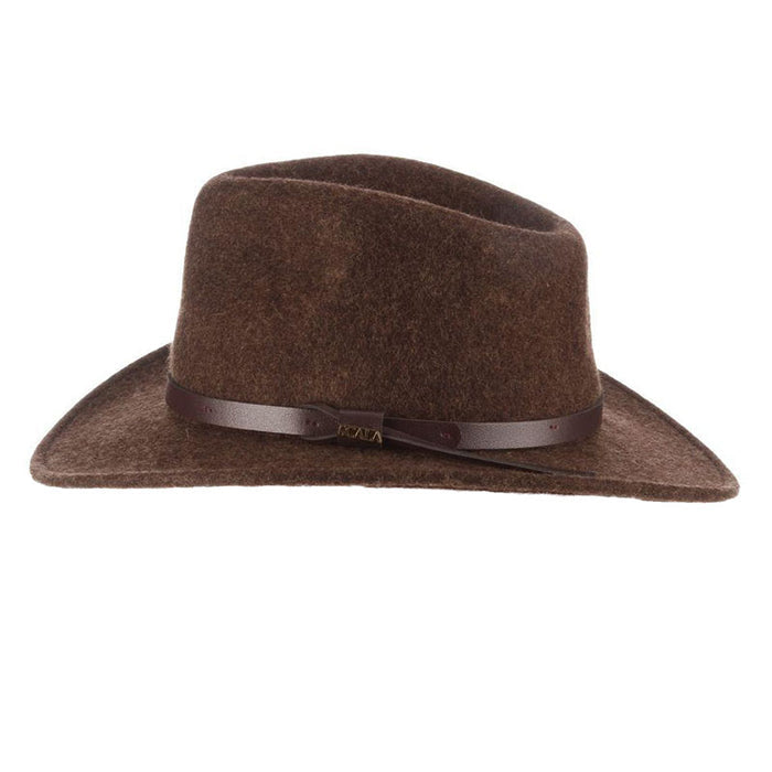 Anchorage Crushable Water Repellent Wool Felt Outback Hat - Scala Hats Safari Hat Scala Hats