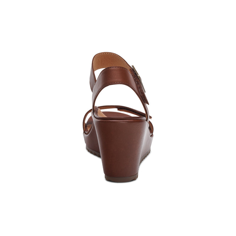 Andrea Quarter Strap Wedge  #color_walnut