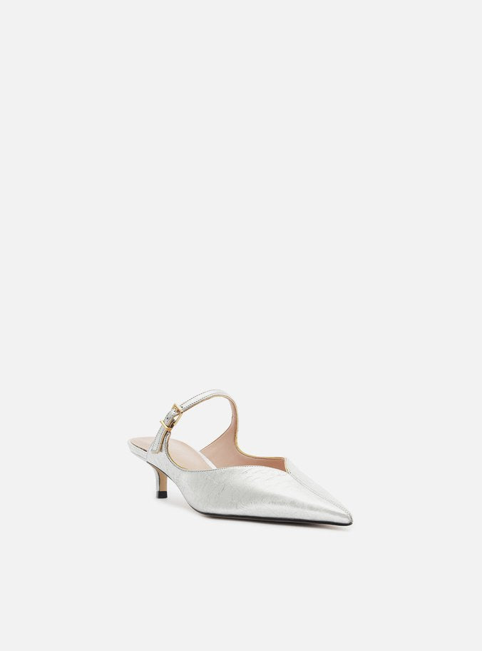 Annabelle Leather Mule Pumps RESORT 25