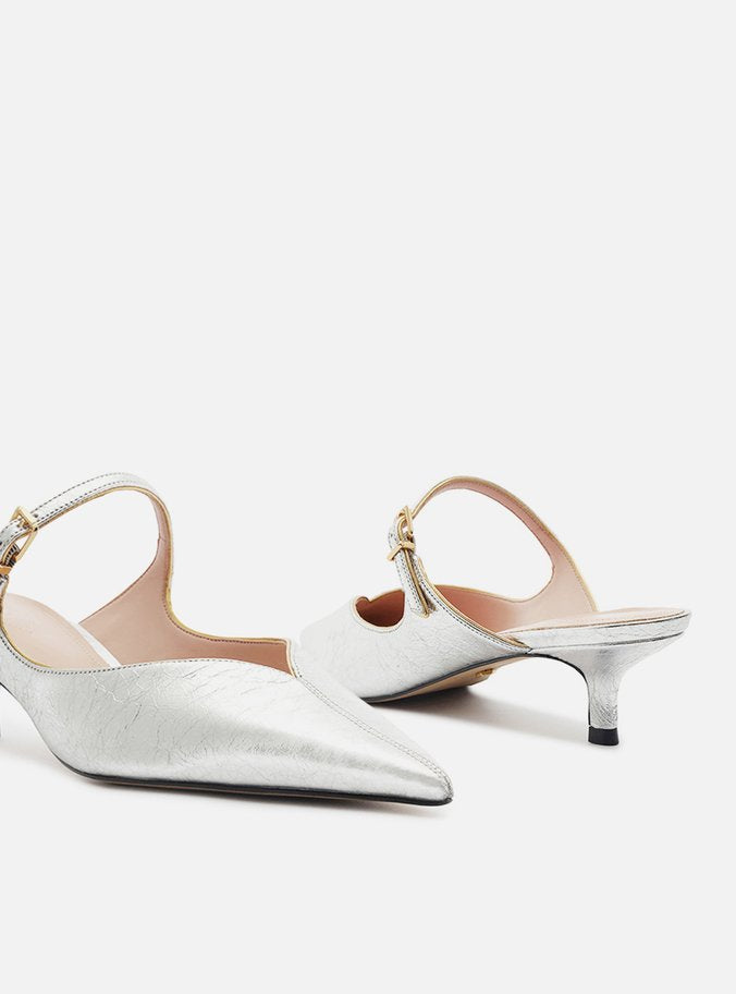 Annabelle Leather Mule Pumps RESORT 25