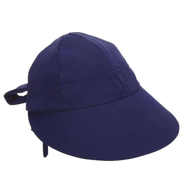 Aqua Facesaver Cap by Tropical Trends Cap Dorfman Hat Co. lc800nv Navy
