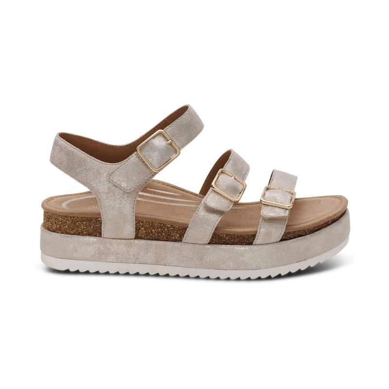 Aria Adjustable Double Band Sandal #color_champagne