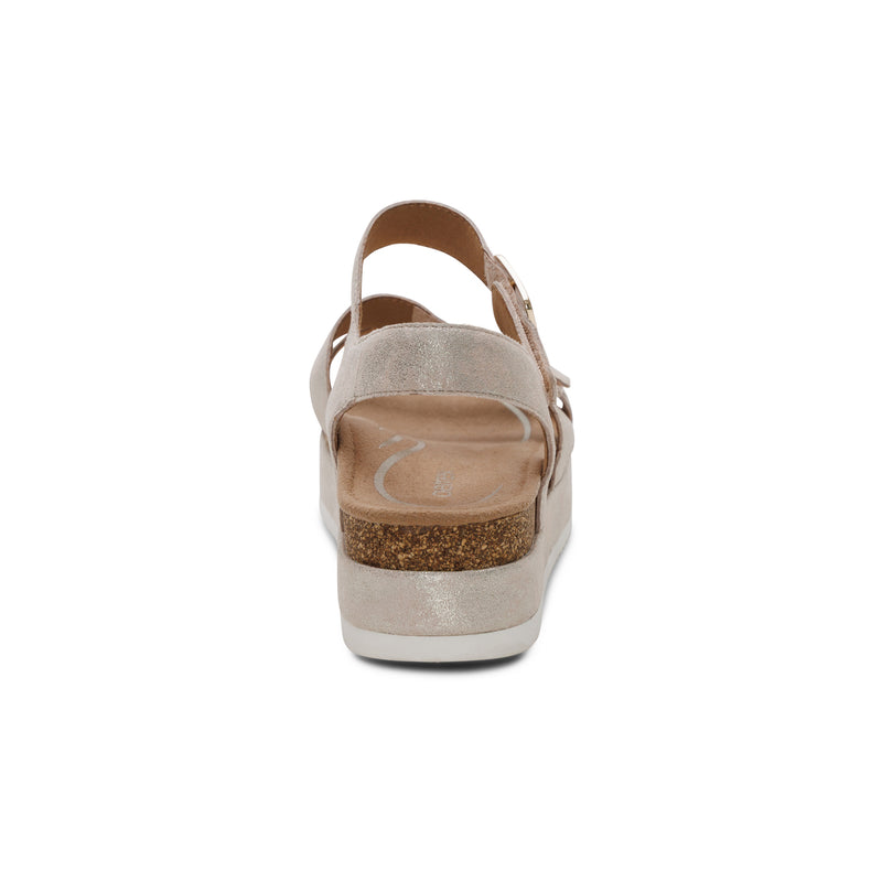 Aria Adjustable Double Band Sandal #color_champagne