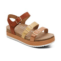 Aria Adjustable Double Band Sandal #color_sand multi