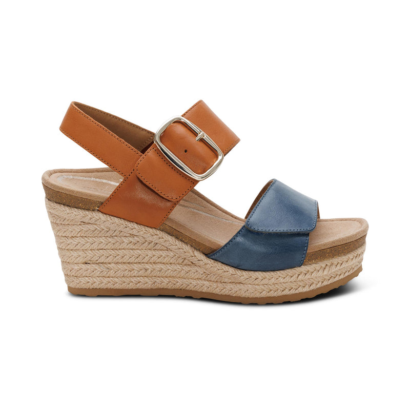 Ashley Arch Support Wedge #color_hazy blue multi