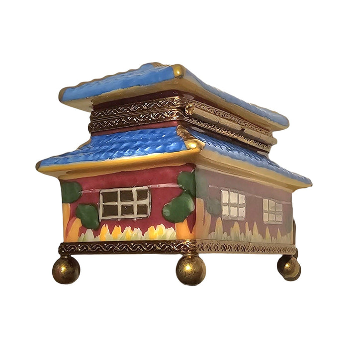 Asian Pagoda Porcelain Limoges Box