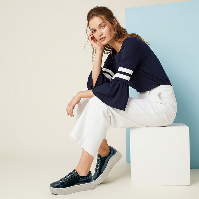 Aubrey Arch Support Platform Sneaker #color_black patent