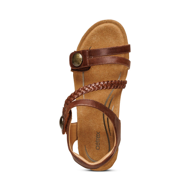Avril Quarter Strap Wedge #color_walnut