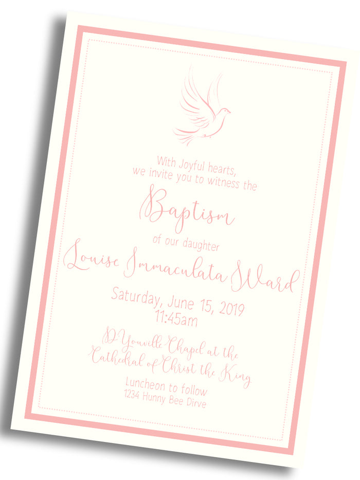Baptism Dedication Invitation