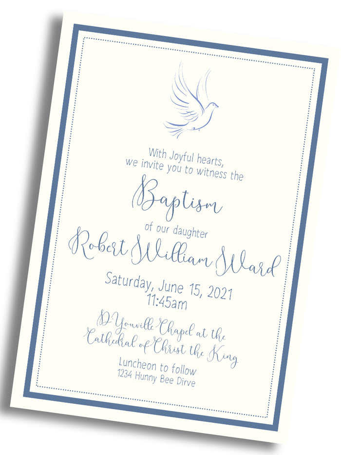 Baptism Dedication Invitation
