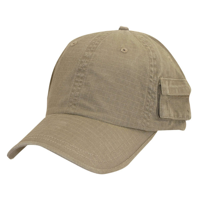 Baseball Cap with Pockets Visor Cap Dorfman Hat Co. Cbc195KH Khaki