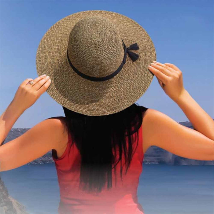Beach Hat with Tassel - Sun 'N' Sand Hats Wide Brim Sun Hat Sun N Sand Hats