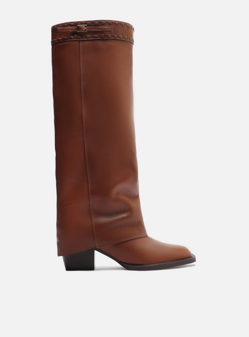 Beatrice Mid Block Leather Boot Boots F/25