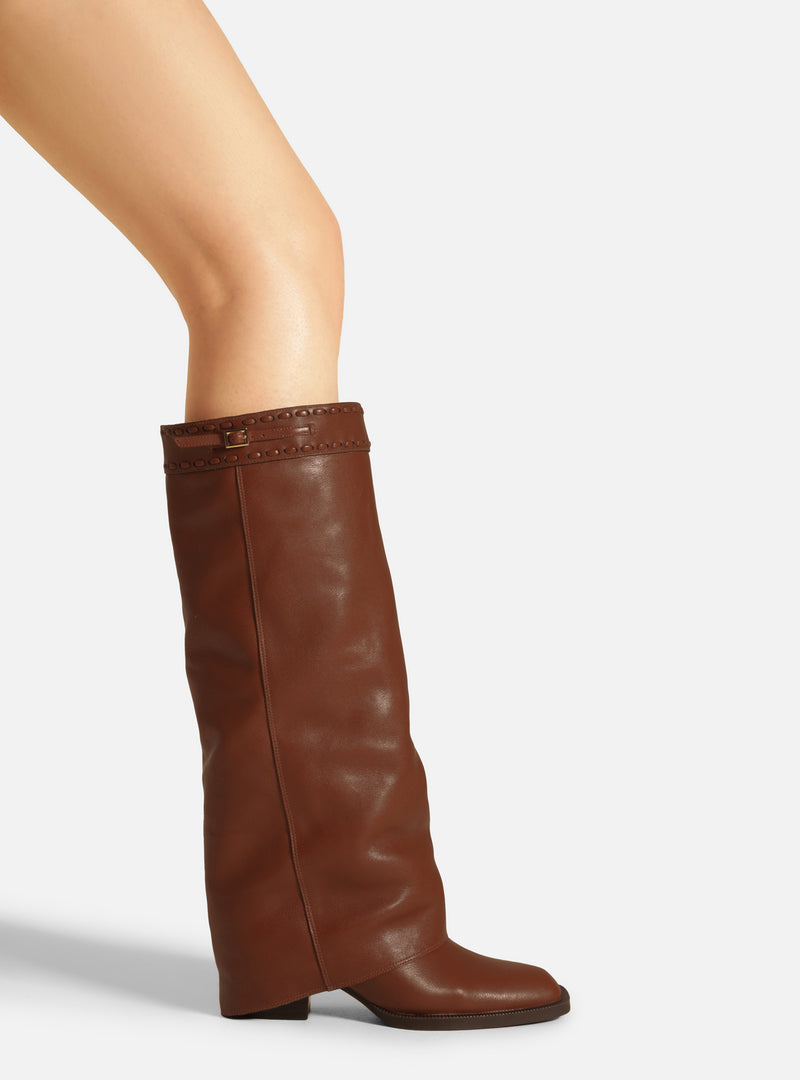 Beatrice Mid Block Leather Boot Boots F/25