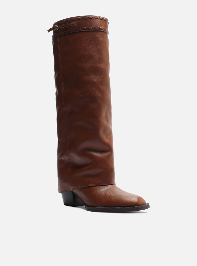 Beatrice Mid Block Leather Boot Boots F/25