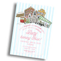 Beignets & Snowballs NOLA-themed Birthday Invitation