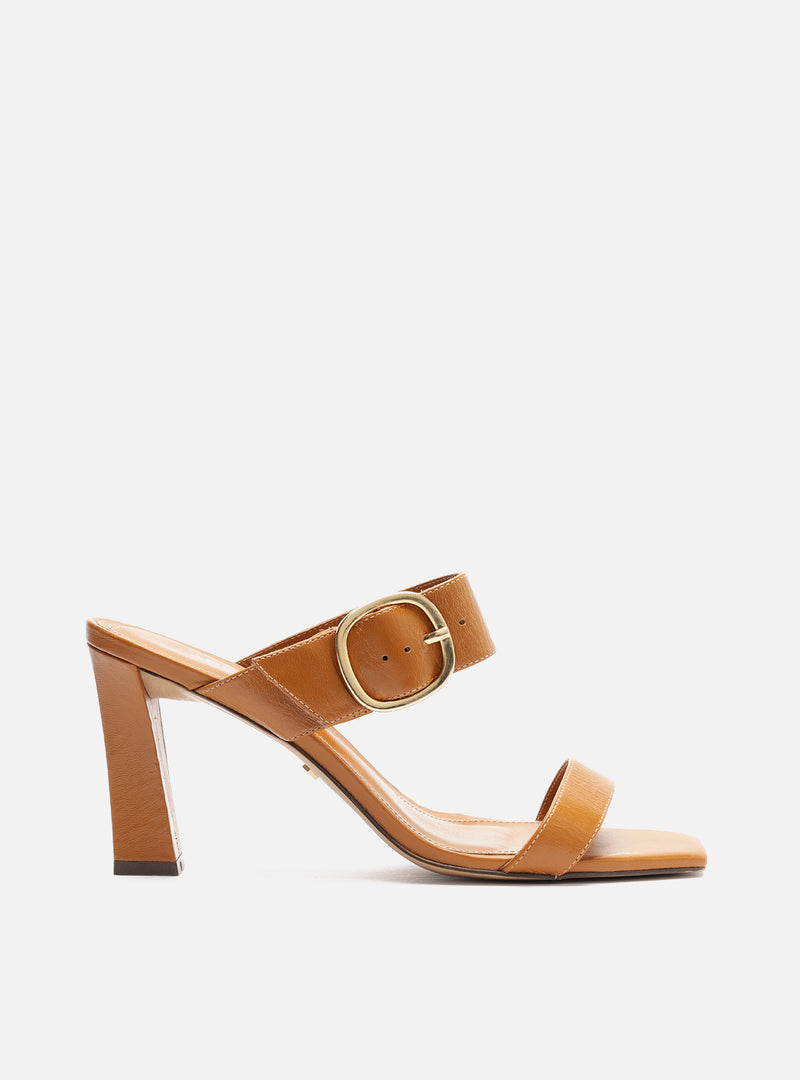 Beverly Mid Block Leather Sandal Sandals F/25