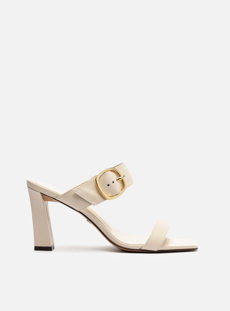 Beverly Mid Block Leather Sandal Sandals F/25