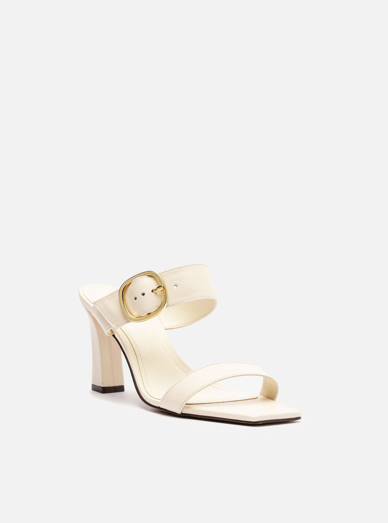Beverly Mid Block Leather Sandal Sandals F/25