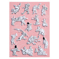 Birds, Beasts and Caricatures Marshmallow Stickers