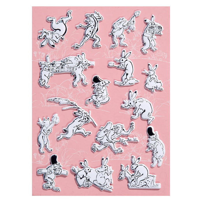 Birds, Beasts and Caricatures Marshmallow Stickers