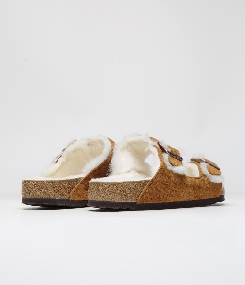 Birkenstock Arizona Shearling Sandals in Mink