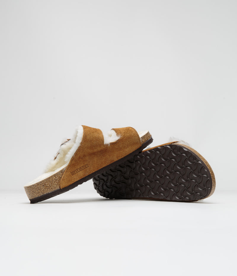 Birkenstock Arizona Shearling Sandals in Mink