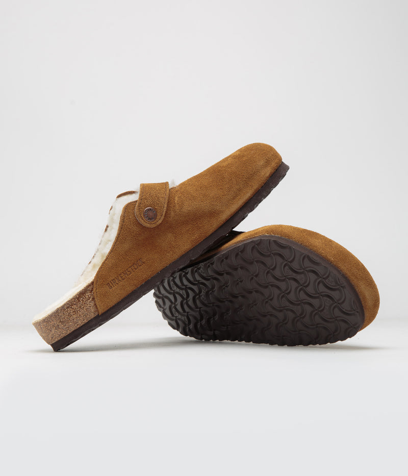 Birkenstock Boston Shearling Sandals in Mink