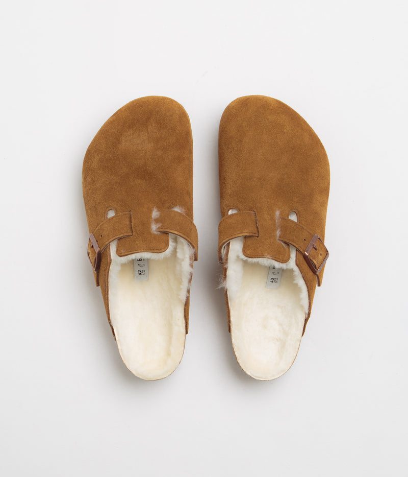 Birkenstock Boston Shearling Sandals in Mink